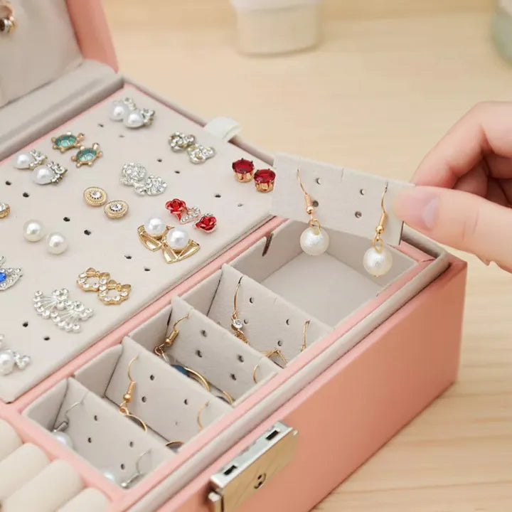 Compact & Stylish Jewelry Storage Case