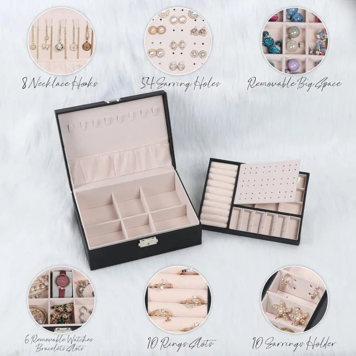 Compact & Stylish Jewelry Storage Case