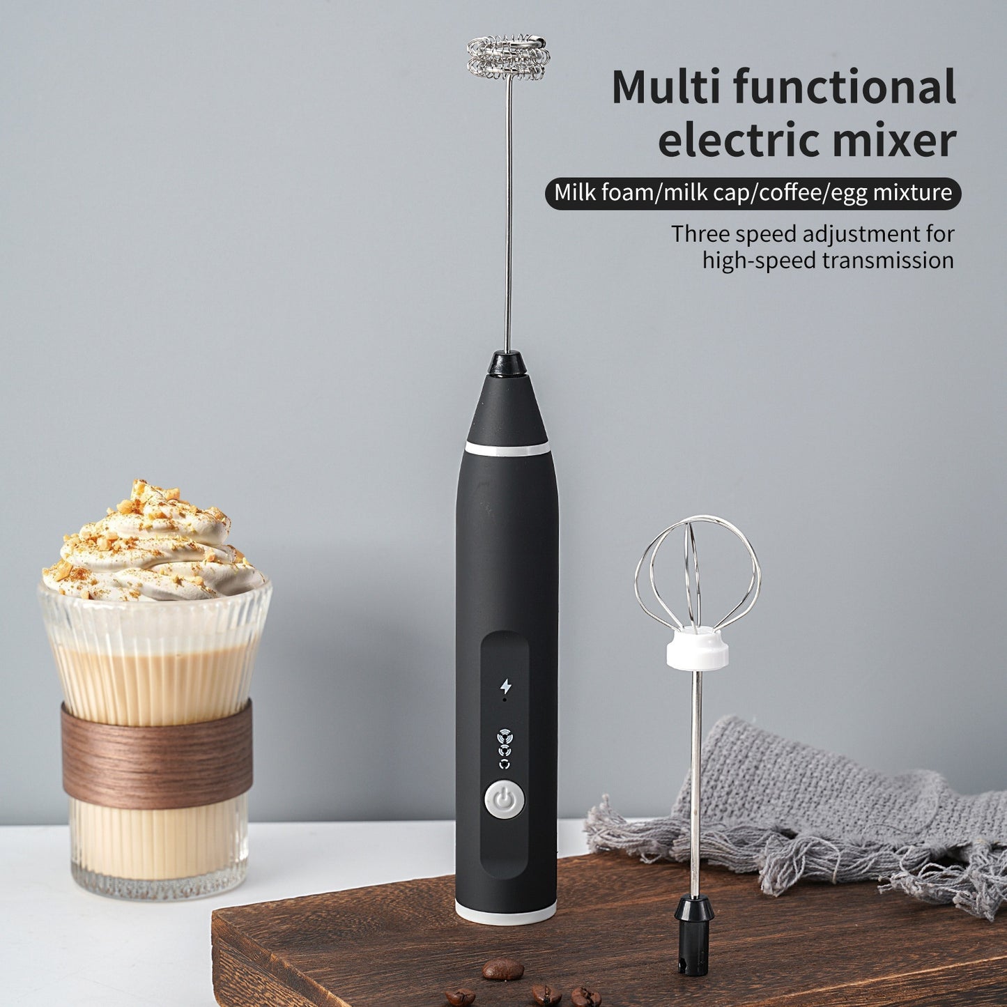 2-in-1 Premium Coffee Beater & Egg Whisker