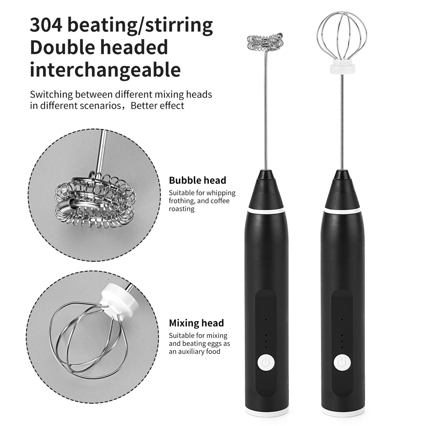 2-in-1 Premium Coffee Beater & Egg Whisker