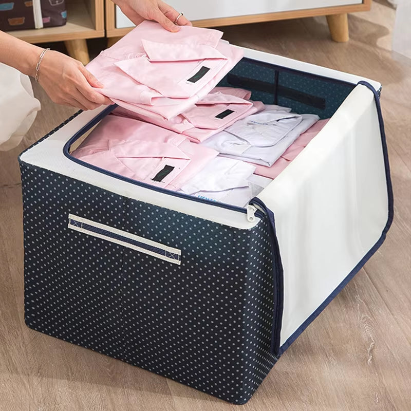Foldable Clothes & Blanket Storage Organizer