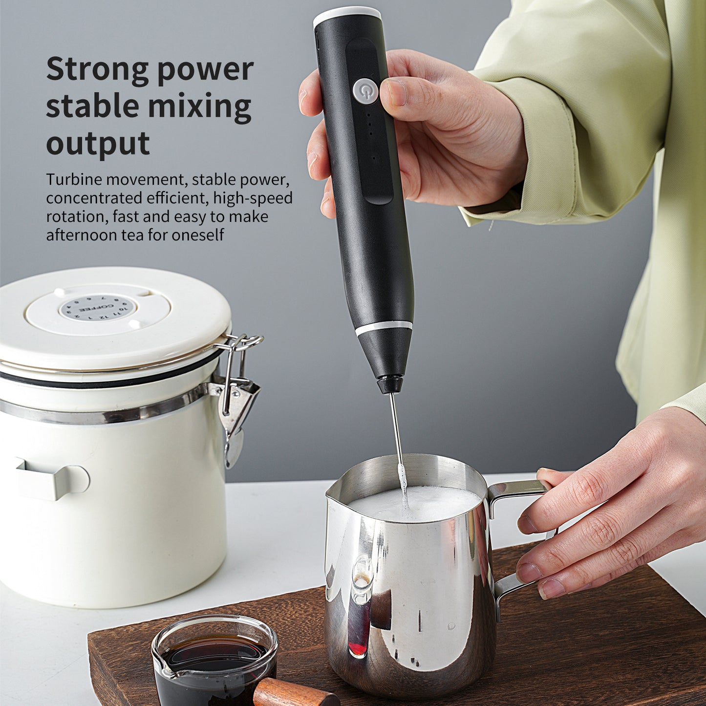 2-in-1 Premium Coffee Beater & Egg Whisker