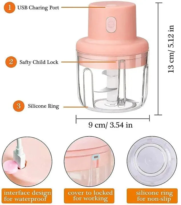 Mini Rechargeable Electric Chopper