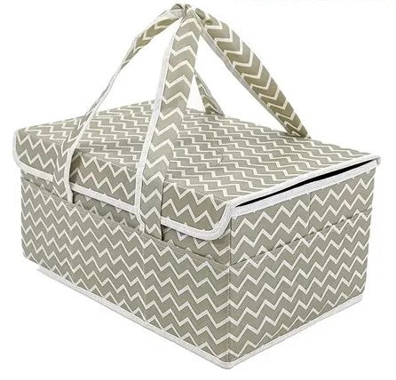 Qoolish Baby Diaper Storage Organizer with Lid