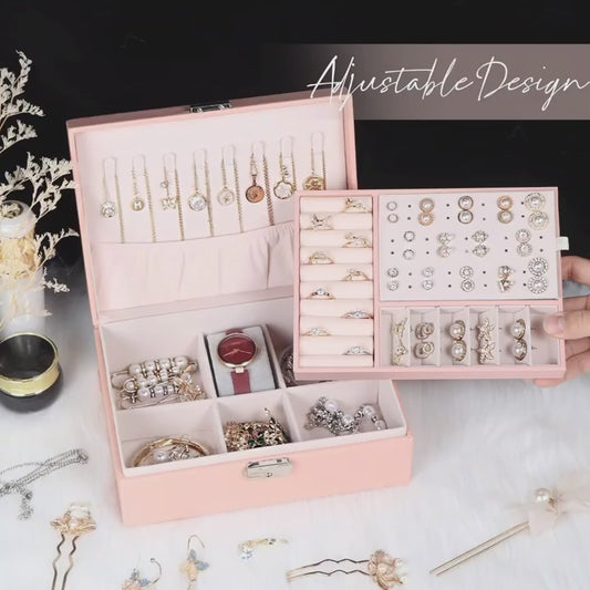 Compact & Stylish Jewelry Storage Case